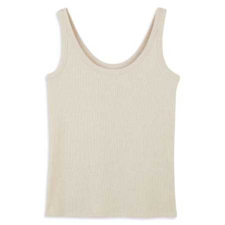 TSHIRT MACHE COURTE MARCEL LUREX ECRU