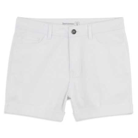 SHORT JEAN REVERS BLANC