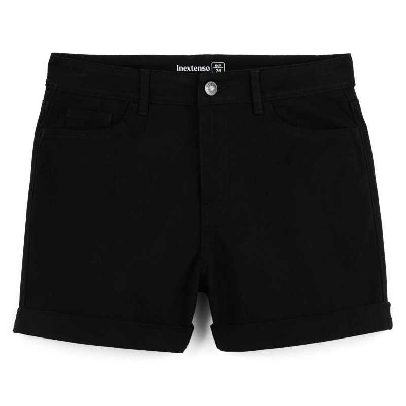 SHORT JEAN REVERS NOIR