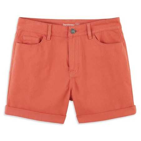 SHORT JEAN REVERS ROUGE BRIQUE