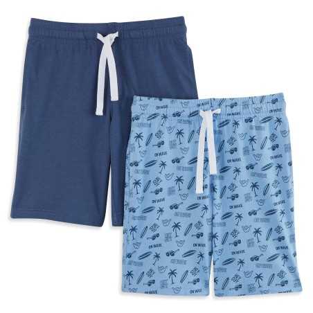 LOT 2 SHORT JERSEY G BLEU