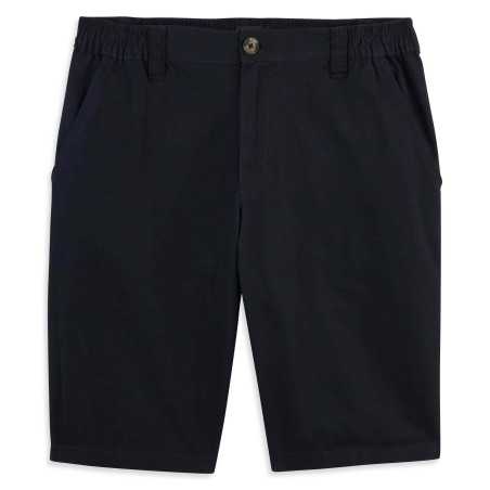 BERMUDA CHINO TAILLE SEMI ÉLASTIQUE MARINE