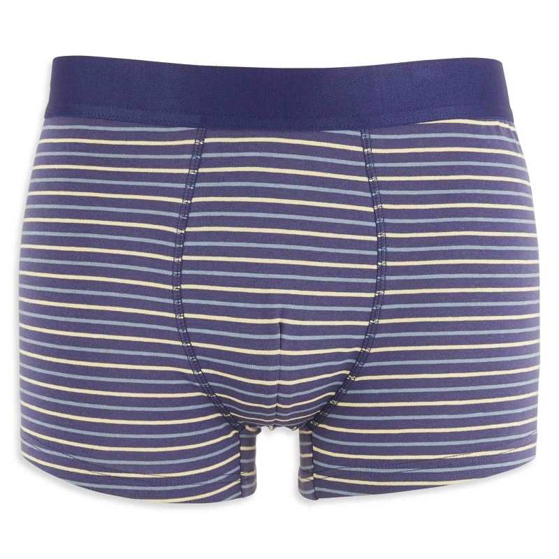 BOXER HOMME BLEU-MARINE LOT x 4