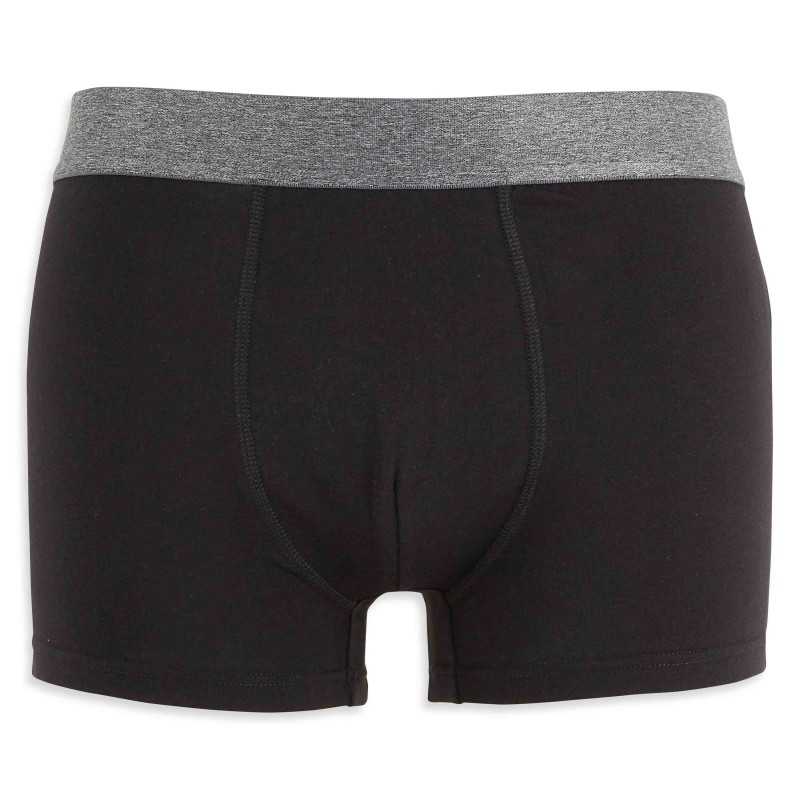 BOXER HOMME NOIR-GRIS LOT x 4