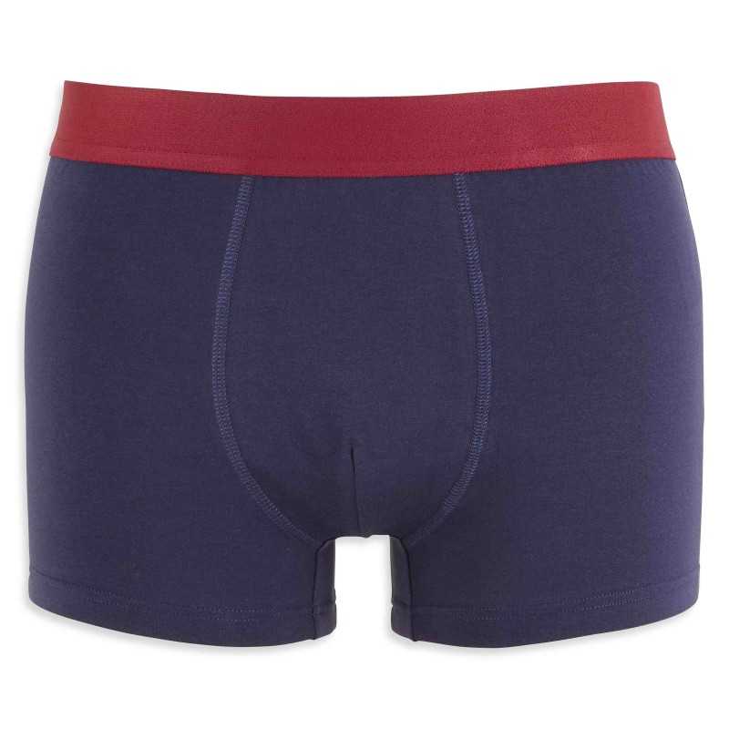 BOXER HOMME BLEU-ROUGE LOT x 4