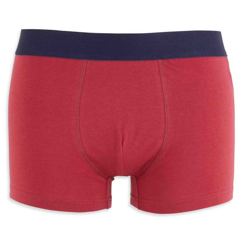 BOXER HOMME BLEU-ROUGE LOT x 4